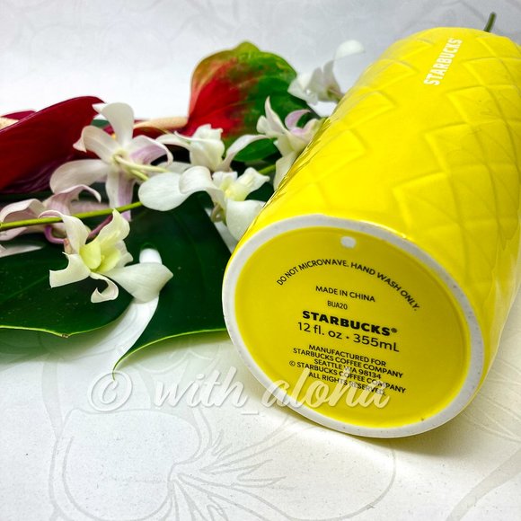NEW Starbucks HAWAII Pineapple Ceramic Mug - Picture 5 of 5